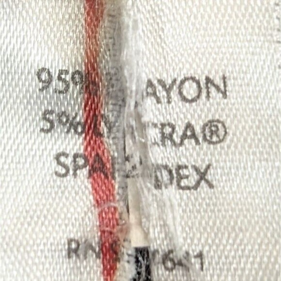 J. Jill Stretch Women's MEDIUM Button-Front Tunic, Black Rayon Knit 3/4 Sleeve - Picture 5 of 16